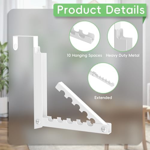 Foldable over the door space saving hooks — photo 4