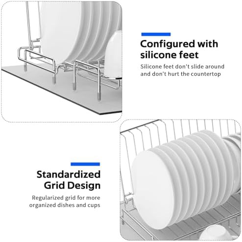 Small stainless steel collapsible dish rack — photo 5