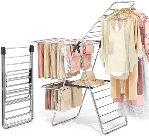 Stainless steel four wing height adjustable rack