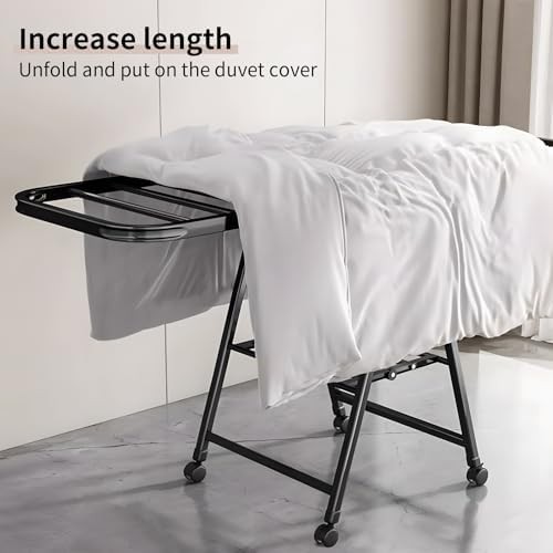 Black gullwing foldable laundry dryer rack — photo 3