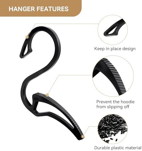 Anti slip hoodie and sweatshirt hangers — photo 3