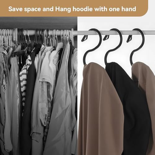 Anti slip hoodie and sweatshirt hangers — photo 5