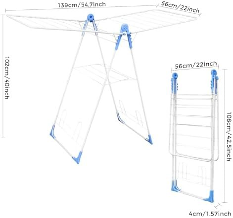 Gullwing freestanding foldable clothes airer — photo 4