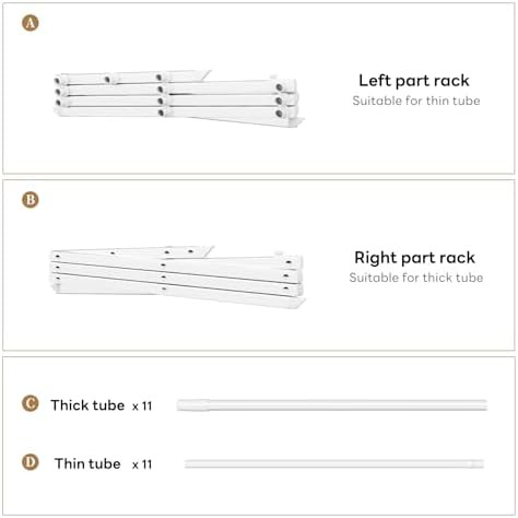White three tier portable laundry rack — photo 4