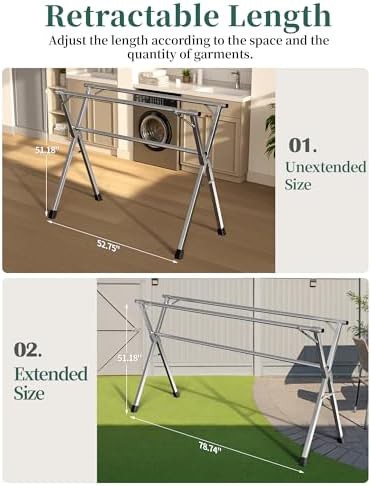 Folding stainless steel rack 79 in — photo 4