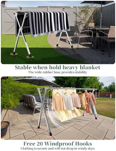Stainless steel folding rack 63 in — photo 4
