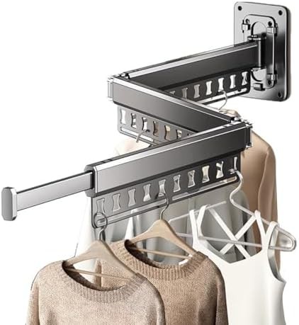 Gunmetal gray three fold wall rack