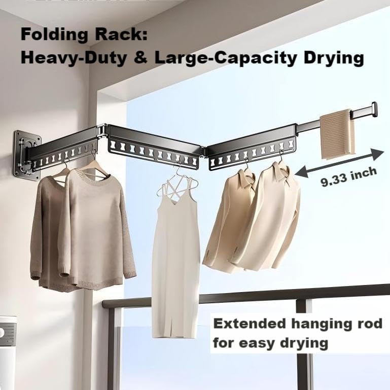 Gunmetal gray three fold wall rack — photo 5