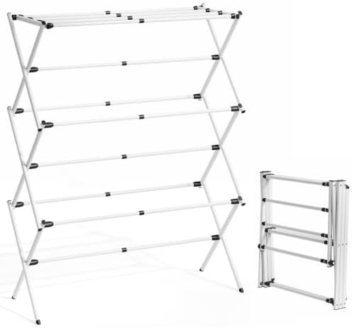 Oversized white freestanding foldable rack — photo 3