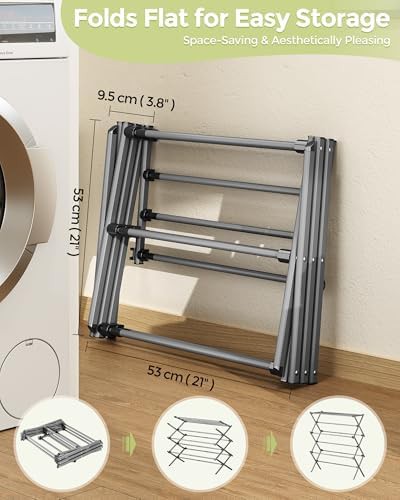 Three tier grey and black foldable rack — photo 4