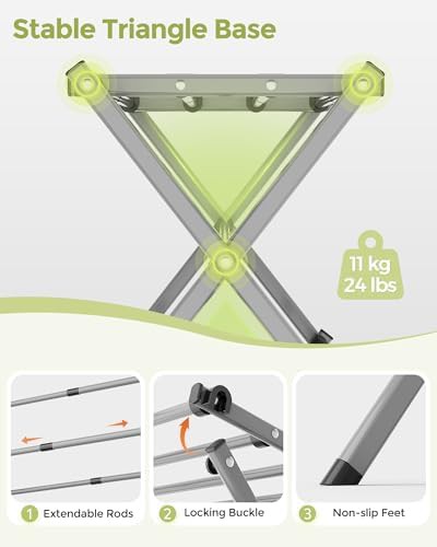 Three tier grey and black foldable rack — photo 5