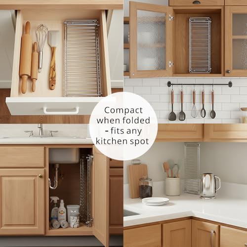 Collapsible kitchen counter dish rack — photo 3