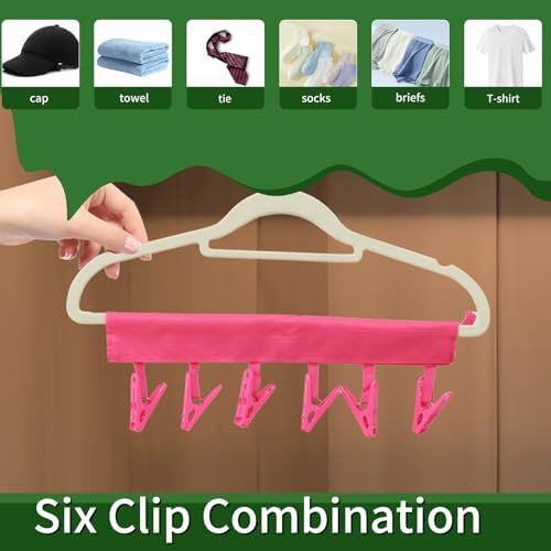Magnetic travel clothesline and folding sock rack — photo 3
