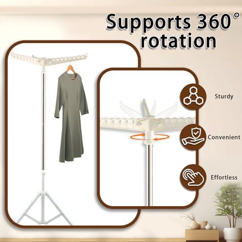 Stainless steel tripod rack with three arms — photo 4