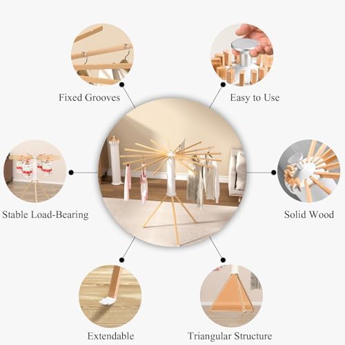 Portable foldable garment drying rack for apartments — photo 5