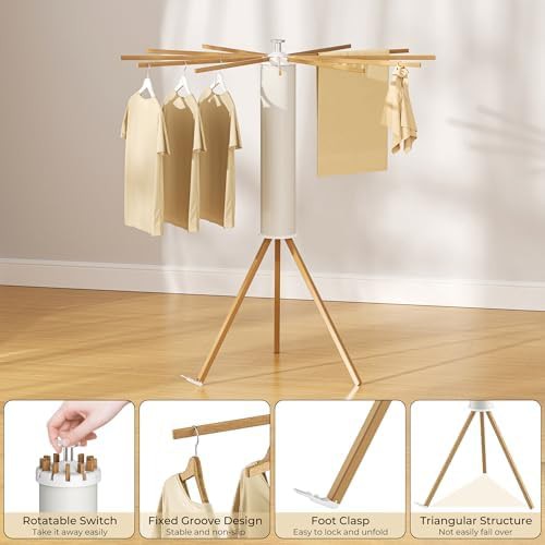 Portable tripod clothes drying rack — photo 4