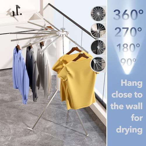 Aluminum tripod umbrella drying rack — photo 5