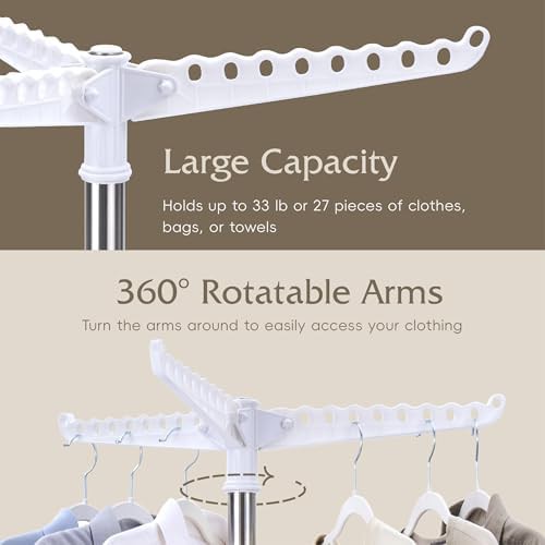 White stainless steel three arm rack — photo 5