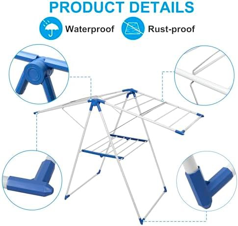 Gullwing foldable rack with clothespins — photo 3