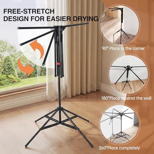 Four leg foldable rack with 20 hooks — photo 3