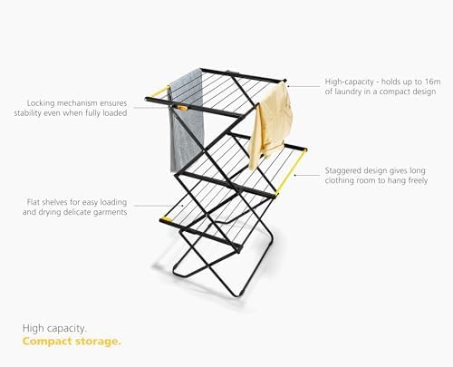 Three tier folding airframe laundry rack — photo 5