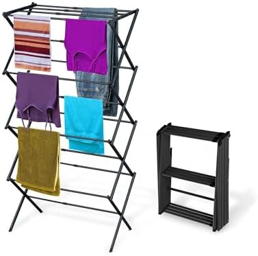 Four tier black carbon steel rack