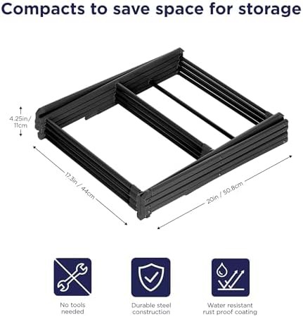 Four tier black carbon steel rack — photo 3