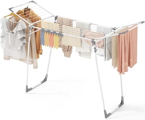 Heavy duty gullwing rack with sock clips