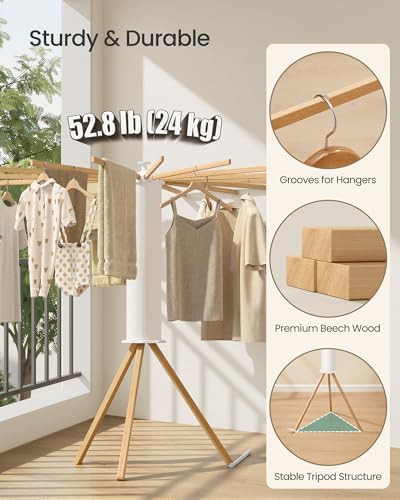 Rotary tripod rack with wood arms — photo 4