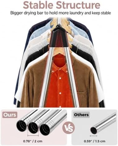 Portable stainless steel travel clothes rack — photo 4