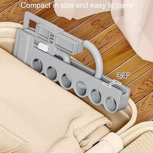 Grey portable travel laundry hanger — photo 5