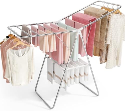 Stainless steel two tier height adjustable rack