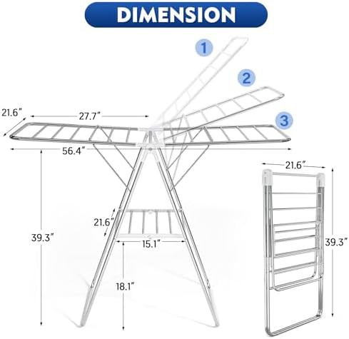 Stainless steel two tier height adjustable rack — photo 3