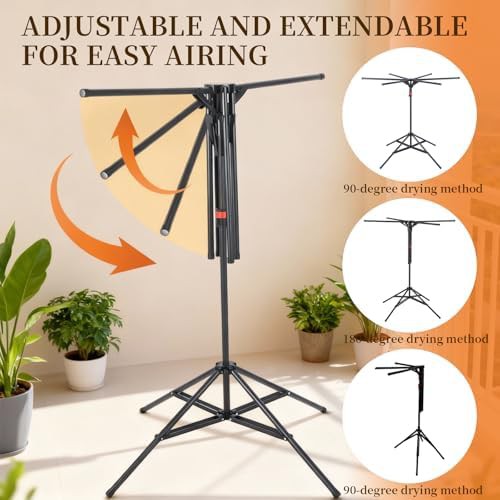 Four leg adjustable pole laundry stand — photo 3