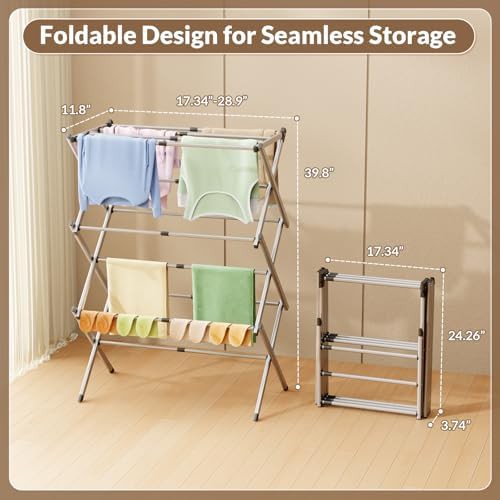 Accordion retractable rack with shoe storage — photo 3