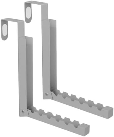 Gray folding over the door laundry rack