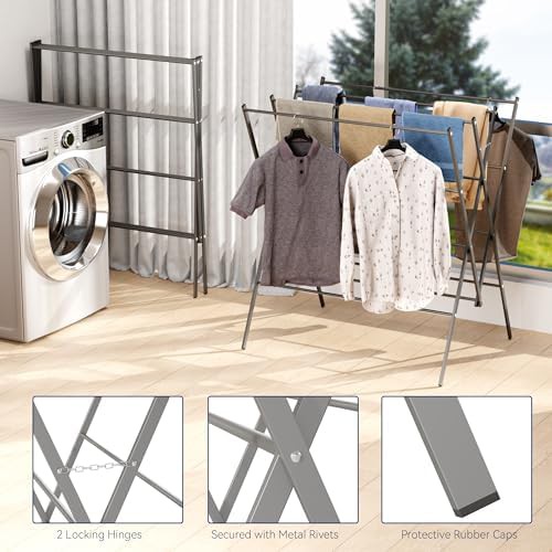 Heavy duty folding rack with twelve poles — photo 4