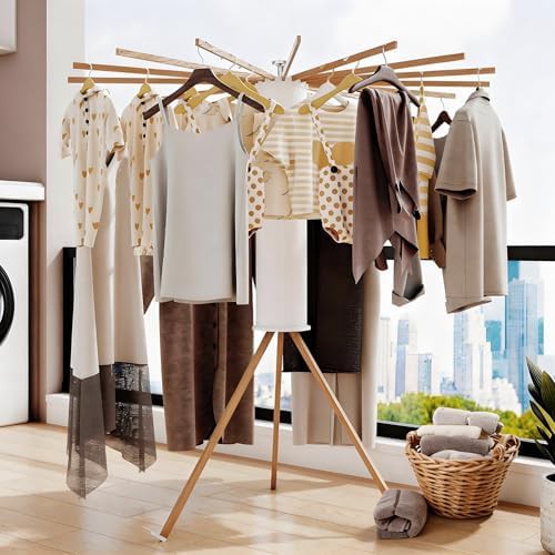 Foldable tripod laundry drying rack — photo 3