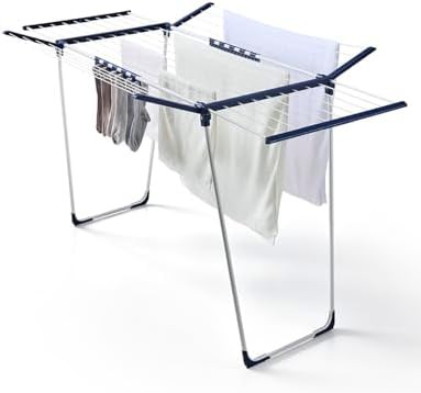 Extendable gullwing rack with sock clips