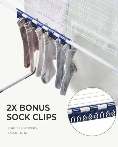 Extendable gullwing rack with sock clips — photo 5