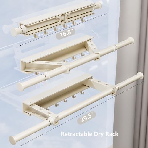 Retractable wall mounted bathroom towel rack — photo 3
