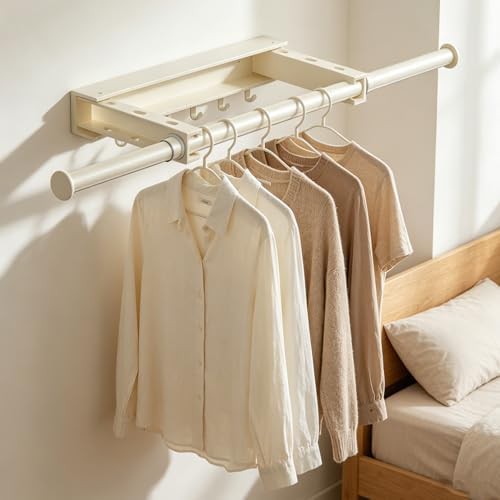 Retractable wall mounted bathroom towel rack — photo 4