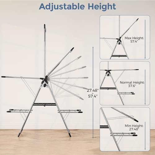 Stainless steel four tier folding rack — photo 4