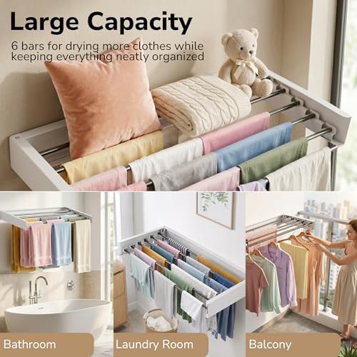 White stainless steel heavy duty wall rack — photo 5
