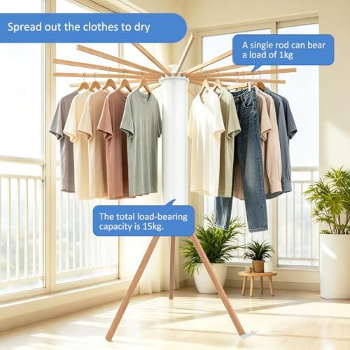 Portable tripod foldable garment rack — photo 3