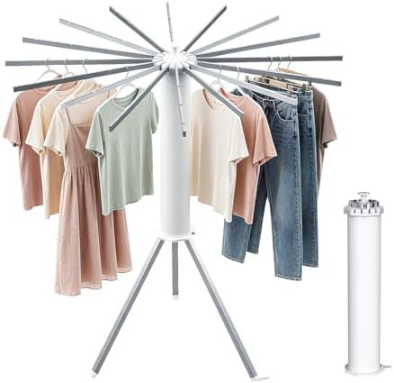 Apartment tripod foldable garment rack