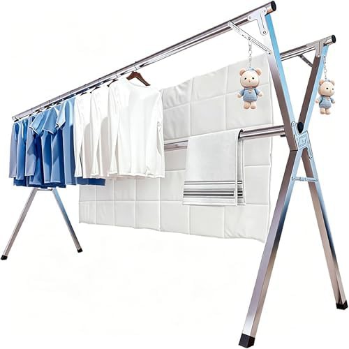 Foldable stainless steel drying stand