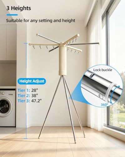 Foldable tripod laundry drying stand — photo 4