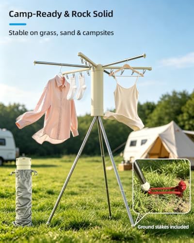 Foldable tripod laundry drying stand — photo 5