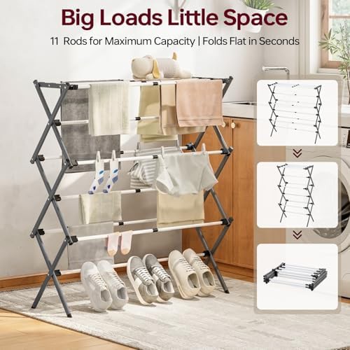 Large apartment three tier folding rack — photo 4
